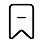 Bookmark Minus SVG Icon